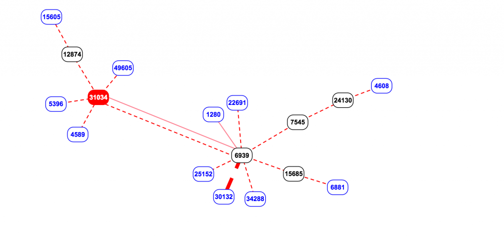 BGP Network Graph for 46.166.163.0/24