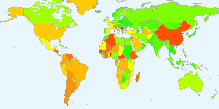 chart-exact valid route object (exact routes) (Green = high score (good), Red = low score (bad))